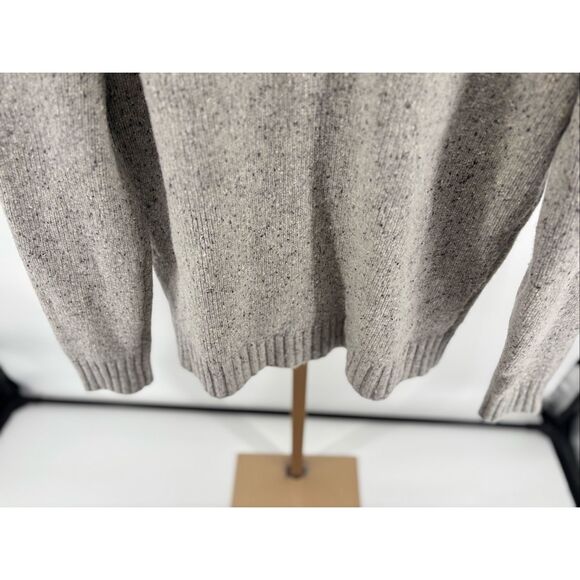 UNTUCKit Vangone Sweater Mens Size Large Lambswool Blend Gray Pullover Mock Neck - Picture 5 of 11